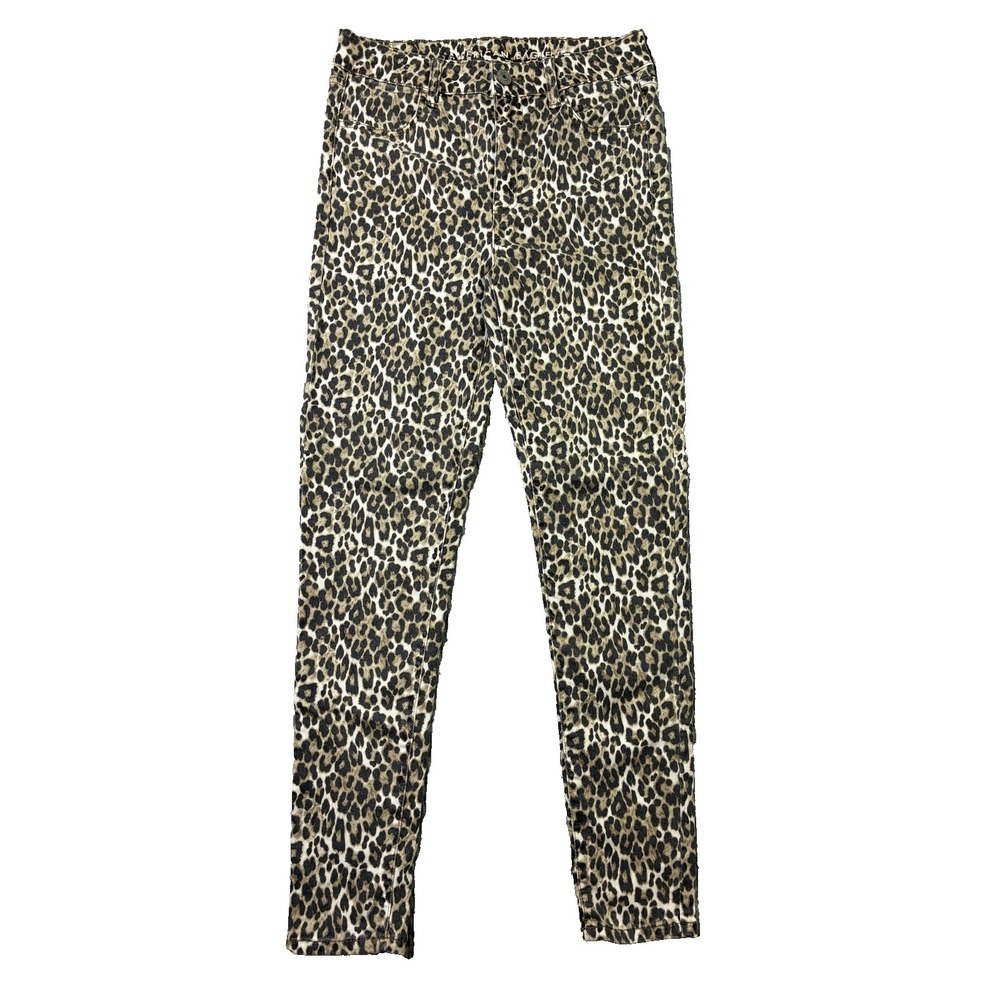 American Eagle Womens Size 8 Leopard Print Next Level Stretch Skinny Jeans Pants